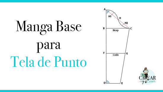 Manga Base para Tela de Punto